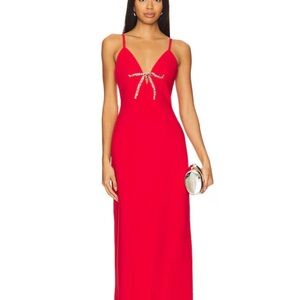 Cinq a Sept Adele Gown in Candy Apple